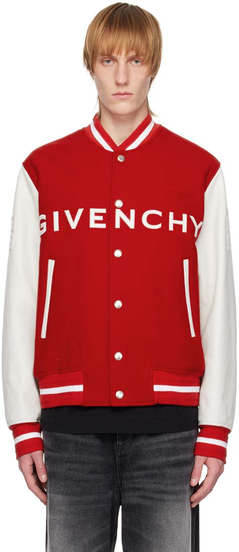 givenchy similar leather jacket red white black|givenchy oversized classic wayfarer.